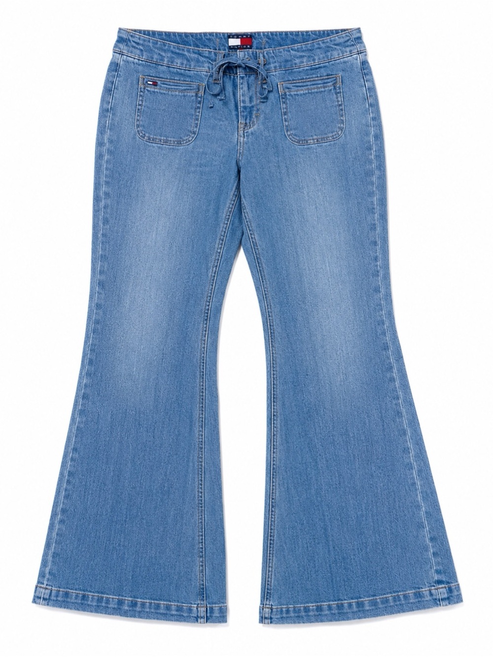 Vintage Tommy Jeans Y2K 2004 No Back Pocket Low Rise Jeans Womens Size 11